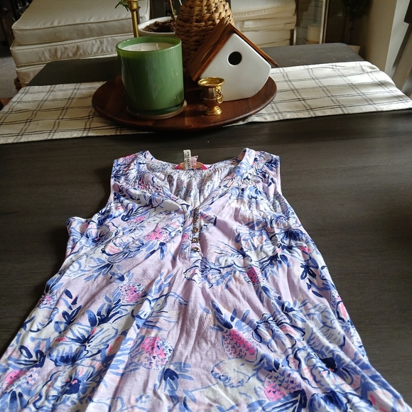 Lilly Pultzier Cotton Tank Nwot Size S - Picture 2 of 4